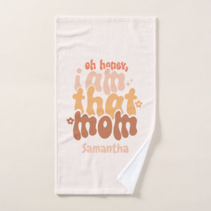 Oh Honey, I Am That Mom Bath Towel Set