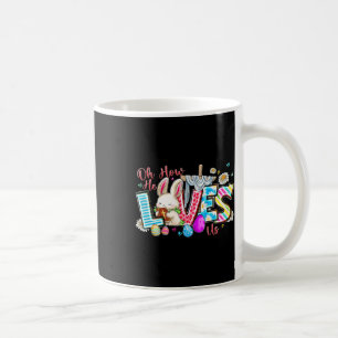 Oh How He Loves Us Happy Easter Day Cross Christ M Coffee Mug