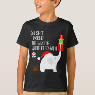 Oh I Cked The Wrong White Elephant Ugly Christmas  T-Shirt