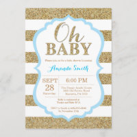 Oh invitation de baby shower de bleus layette et
