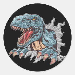 Oh it’s a dinosaur classic round sticker