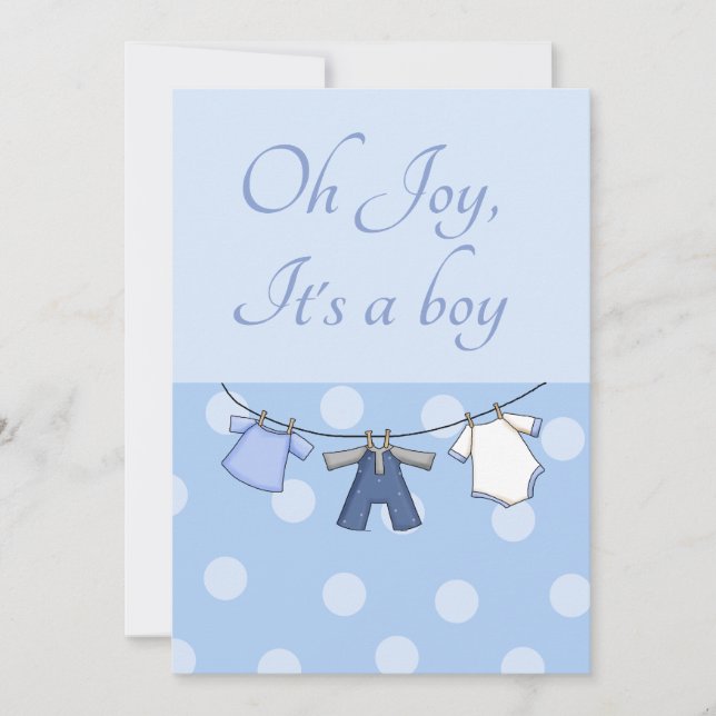 Oh Joy, c'est un bébé avec une douche Invitations (Devant)