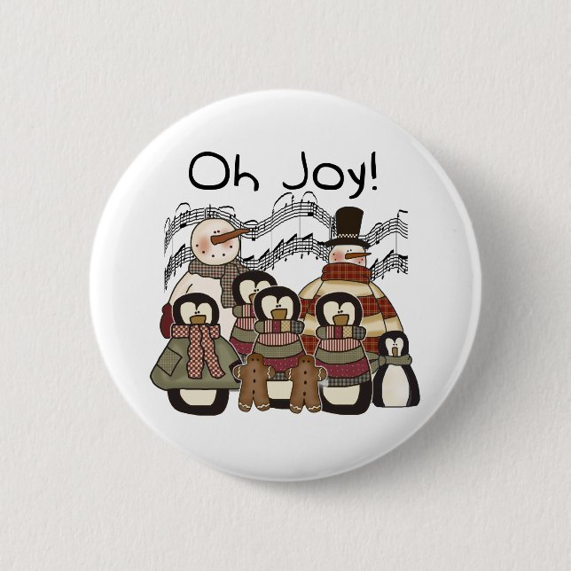 Oh Joy Christmas 2 Inch Round Button (Front)