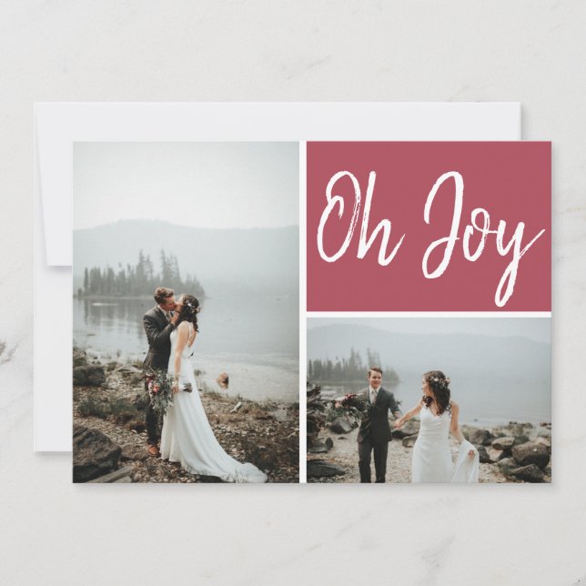 Oh Joy Custom Multiple Photo Carte de Noël (Devant)