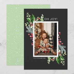 Oh Joy Photo Watercolor Christmas Greeting Card