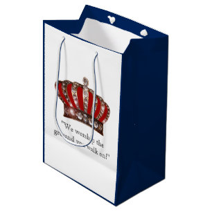 "Oh King, We worship the ground you walk on!" Medium Gift Bag
