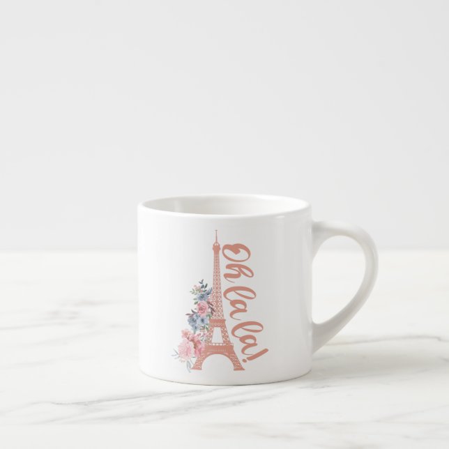 Oh La La - Eiffel Tower Paris France Espresso Cup (Right)