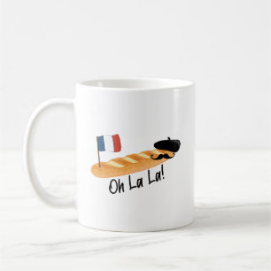 Oh La La - French Baguette - Funny Francophile Coffee Mug