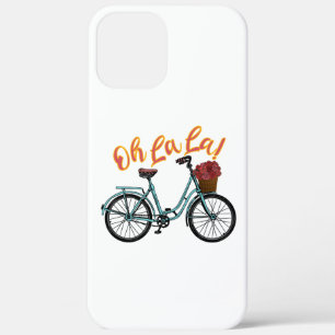 Oh La La French Bicycle Funny French Sayings iPhone 12 Pro Max Case