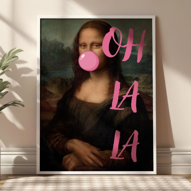OH LA LA Mona Lisa Altered Art Poster (Creator Uploaded)