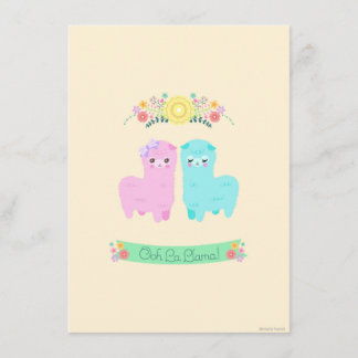 Oh La LLama Invitation