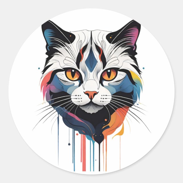 Oh Lawd He Treading Classic Round Sticker (Front)