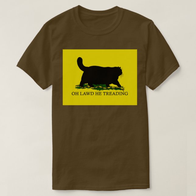 Oh Lawd He Treading Colour Block TShirt (Design Front)