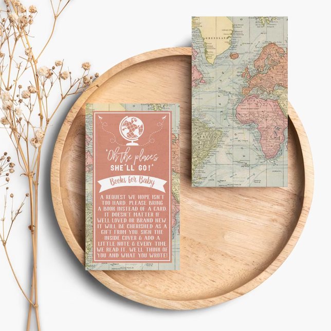"Oh les endroits où elle ira !" Baby shower Carte  (Créateur téléchargé)