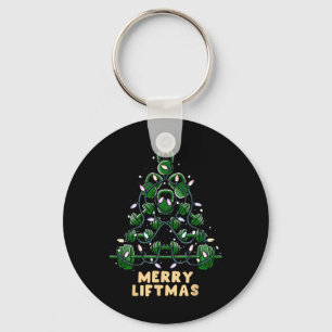 Oh Liftmas Tree Kettlebell Gym Ugly Christmas Keychain
