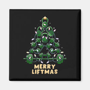 Oh Liftmas Tree Kettlebell Gym Ugly Christmas Magnet