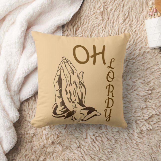 Oh Lordy Throw Pillow (Blanket)
