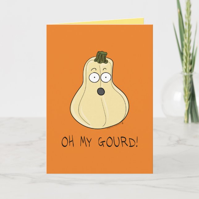 Oh ma carte de voeux de Halloween d'automne de (Devant)
