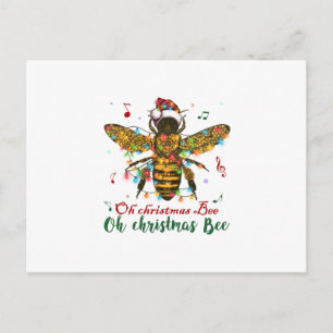 Oh Merry Christmas Bee Gifts Postcard