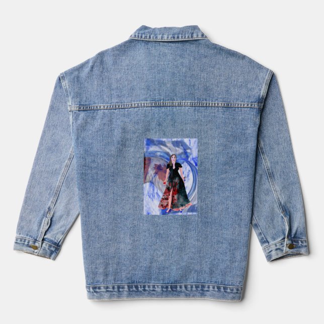 Oh Moi LeeMariie's creative designs Denim Jacket (Back)