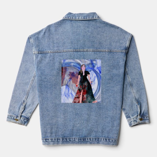 Oh Moi LeeMariie's creative designs Denim Jacket (Back)