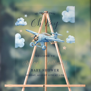 Oh mon Dieu ! Adventure Await Avion Boy Baby showe