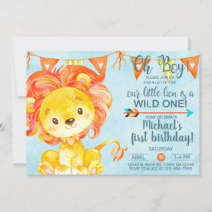 Oh mon garçon, petite invitation pour l'anniversai