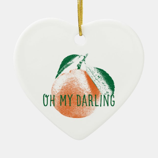 Oh mon ornement en céramique de coeur de (Devant)