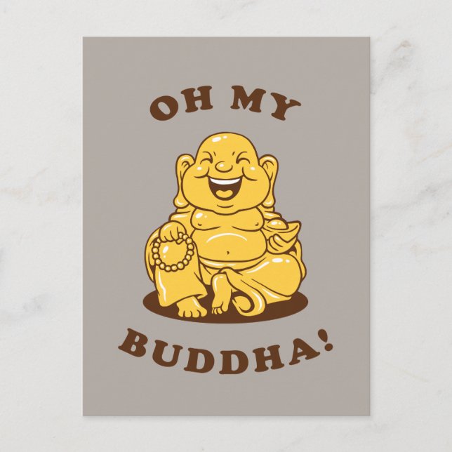 Oh My Buddha Postcard (Front)