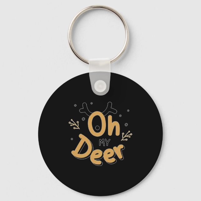 Oh My Deer  Keychain (Front)