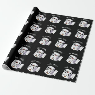 Oh My Gauze Funny First Aid Pun Dark BG Wrapping Paper