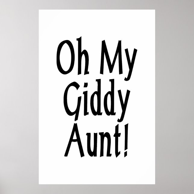 Oh My Giddy Aunt! Poster (Front)