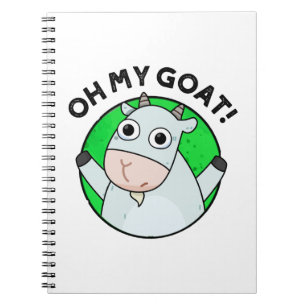 Oh My Goat Funny Animal Pun Notebook