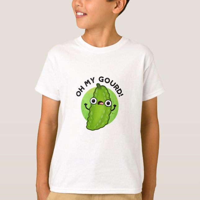 Oh My Gourd Funny Veggie Pun  T-Shirt (Front)