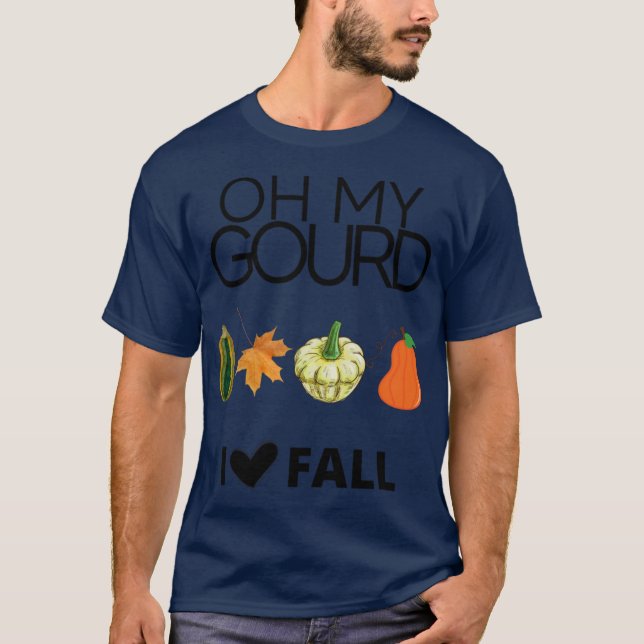 OH MY GOURD I LOVE FALL Oversized T-Shirt (Front)
