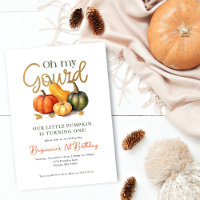 Oh My Gourd Little Pumpkin 1st Birthday