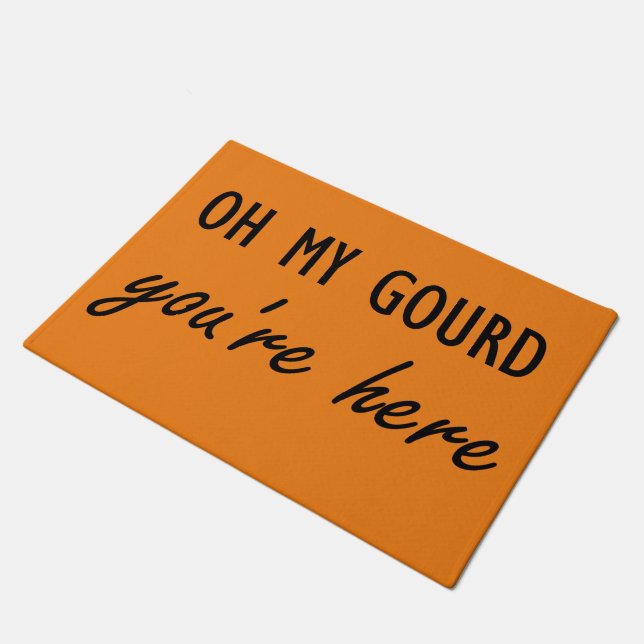 Oh My Gourd, You're here Doormat (Angled)