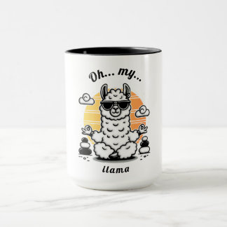 Oh my Lama, Start your day with humor and attitude Mug