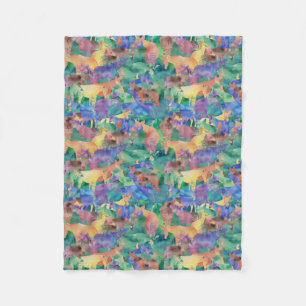 Oh, My Okapi! Fleece Blanket