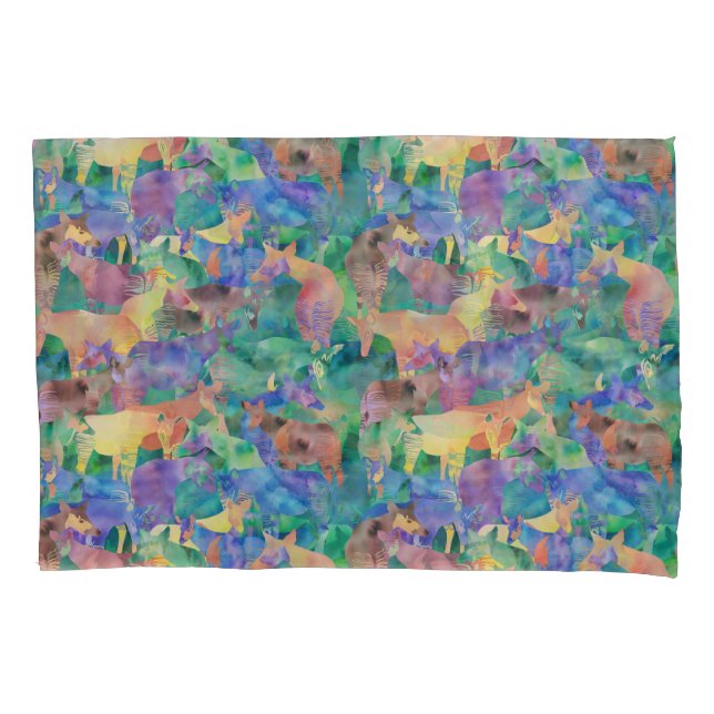 Oh, My Okapi! Pillowcase (Front)