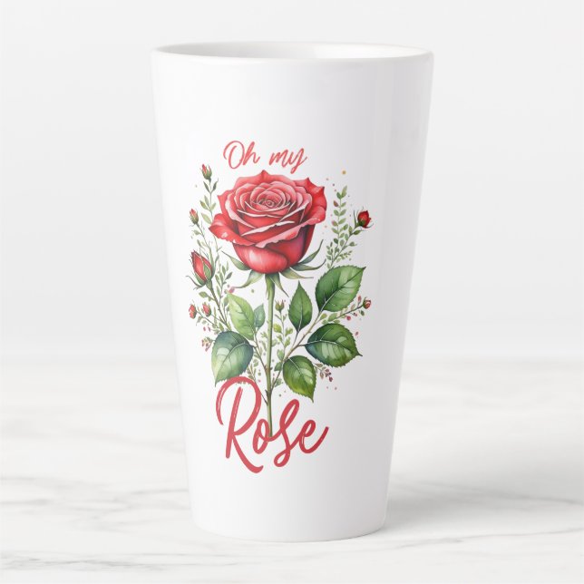 Oh my Rose Latte Mug (Front)