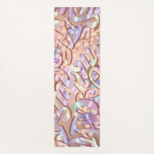OH MY STARS! Yoga Mat, Colourful, Rose Gold Mat