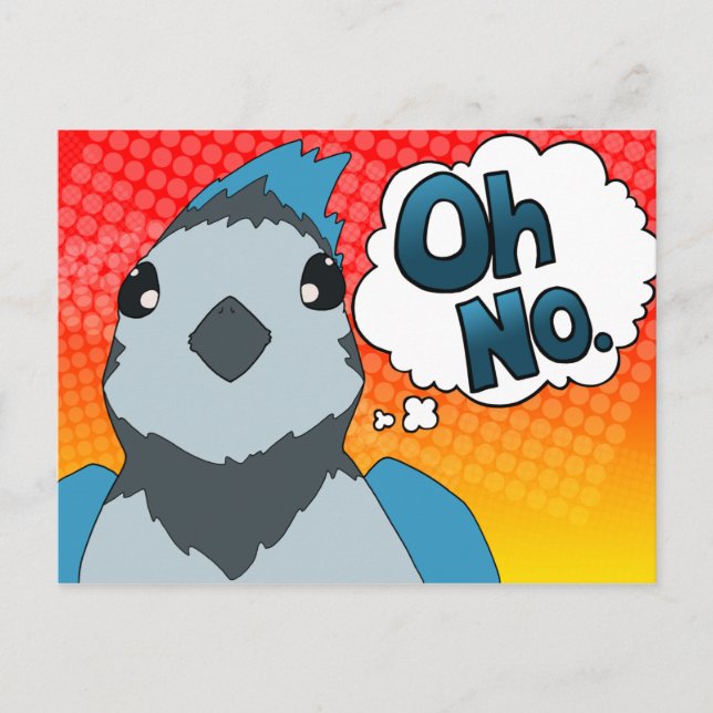 Oh No Bird Postcard (Front)