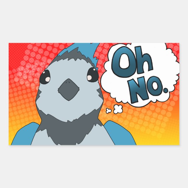 Oh No Bird Sticker (Front)