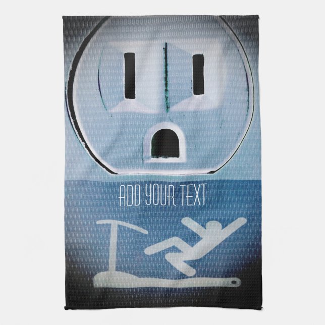 Oh No by Shirley Taylor Kitchen Towel (Vertical)