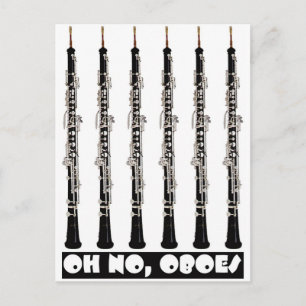 oh no oboes postcard