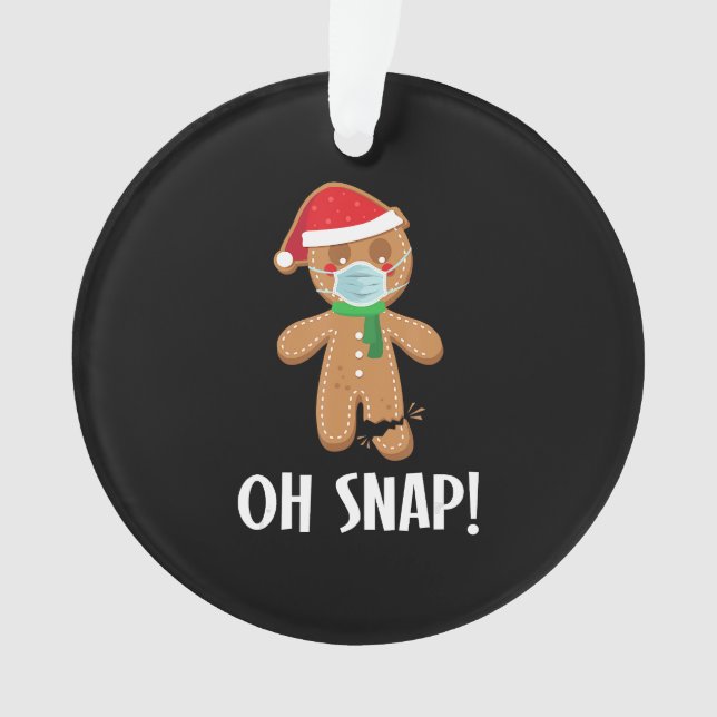 Oh ! | Noël pain d'épice homme masque cadeau (devant)