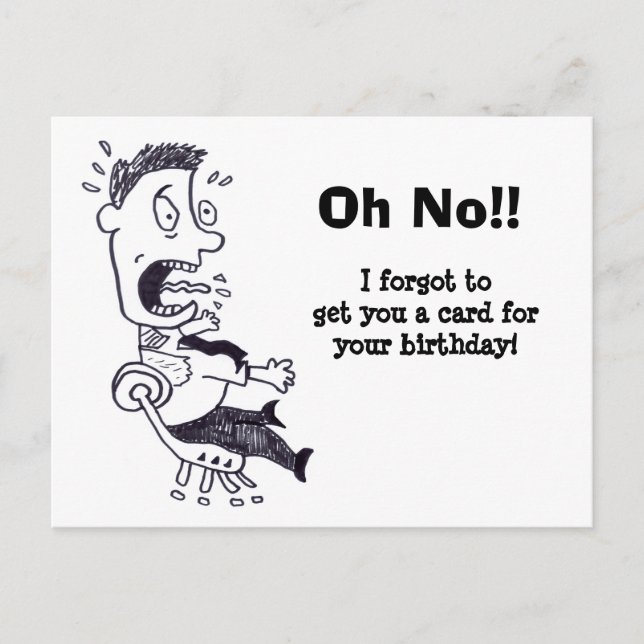 Oh Non J'Ai Oublié Votre Carte Postale Anniversair (Devant)