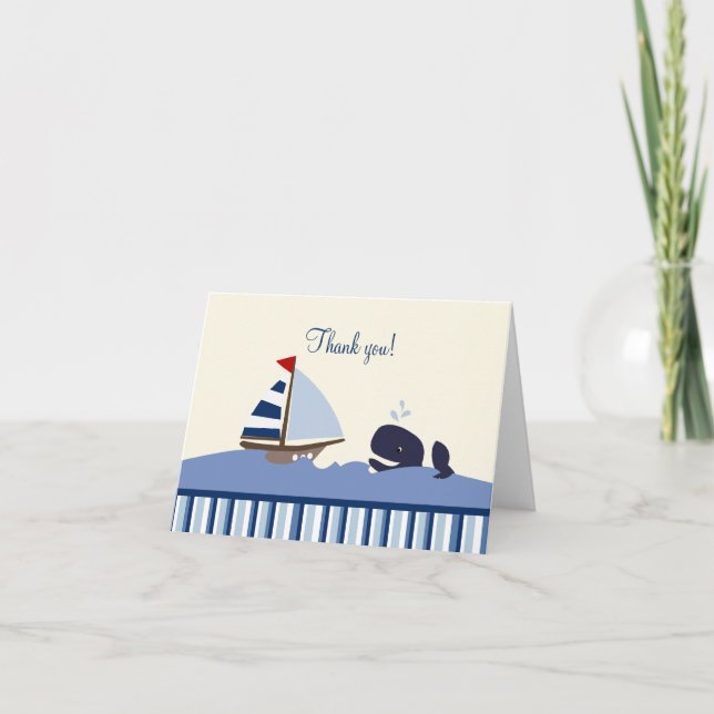 Oh notes (bleues) de Merci de baleine de compagnon (Devant)