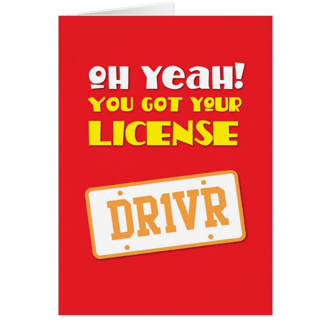 Oh ouais ! vous avez obtenu votre permis ! DR1VR (Devant)